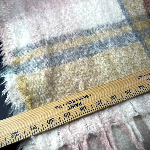 Cejan Plaid Fringe Scarf One Size Polyester - Picture 5 of 6